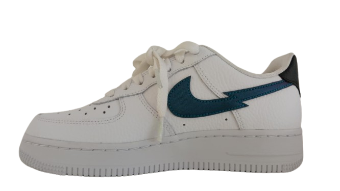 Nike Air Force 1 Low Split Swoosh White Aquamarine