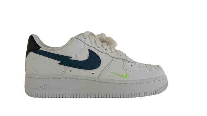 Nike Air Force 1 Low Split Swoosh White Aquamarine